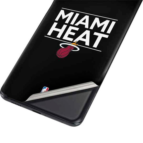 NBA Miami Heat Standard - Black Galaxy S21 Plus 5G Skin