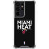 NBA Miami Heat Standard - Black Galaxy S21 Ultra 5G Clear Case