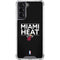 NBA Miami Heat Standard - Black Galaxy S22 Clear Case