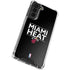 NBA Miami Heat Standard - Black Galaxy S22 Clear Case