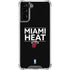 NBA Miami Heat Standard - Black Galaxy S22 Plus Clear Case