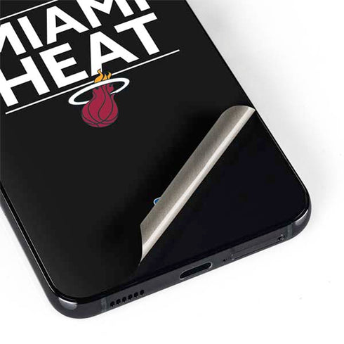 NBA Miami Heat Standard - Black Galaxy S22 Plus Skin