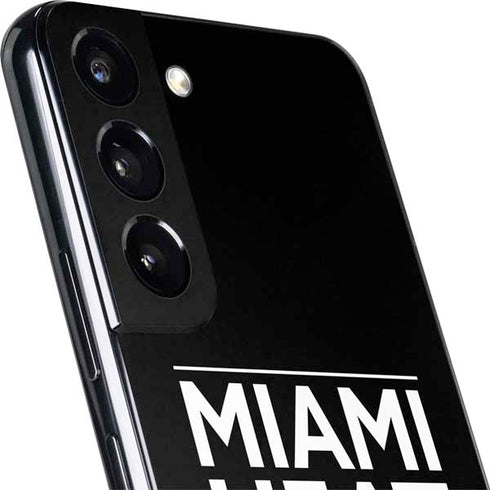 NBA Miami Heat Standard - Black Galaxy S22 Skin