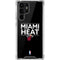 NBA Miami Heat Standard - Black Galaxy S22 Ultra Clear Case