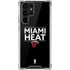 NBA Miami Heat Standard - Black Galaxy S22 Ultra Clear Case