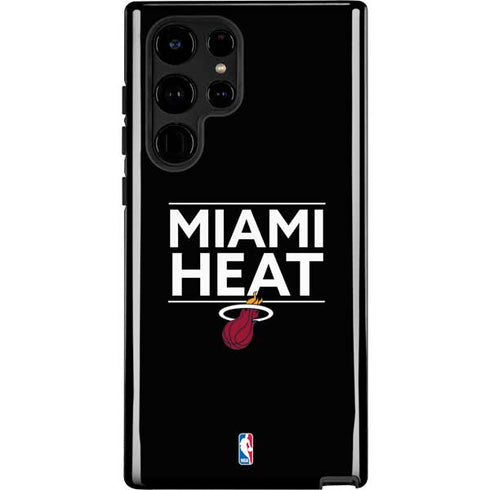 NBA Miami Heat Standard - Black Galaxy S22 Ultra Pro Case