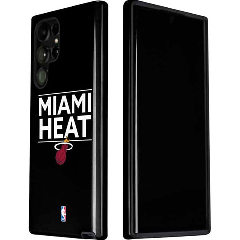 NBA Miami Heat Standard - Black Galaxy S22 Ultra Pro Case