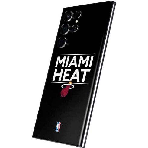 NBA Miami Heat Standard - Black Galaxy S22 Ultra Skin