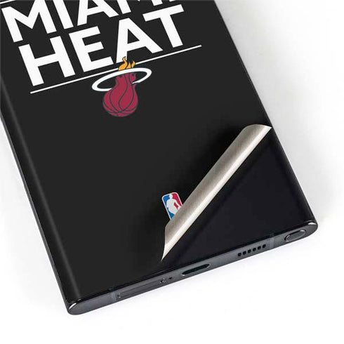 NBA Miami Heat Standard - Black Galaxy S22 Ultra Skin