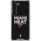 NBA Miami Heat Standard - Black Galaxy S23 Clear Case