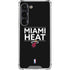 NBA Miami Heat Standard - Black Galaxy S23 Clear Case