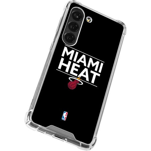 NBA Miami Heat Standard - Black Galaxy S23 Clear Case