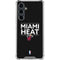 NBA Miami Heat Standard - Black Galaxy S23 FE Clear Case