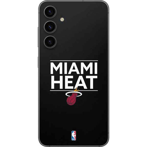 NBA Miami Heat Standard - Black Galaxy S23 FE Skin