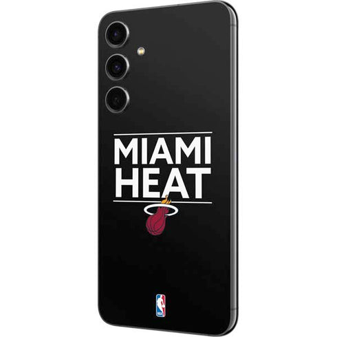 NBA Miami Heat Standard - Black Galaxy S23 FE Skin