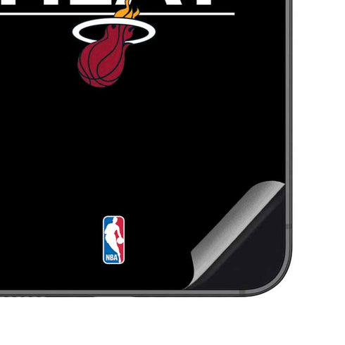 NBA Miami Heat Standard - Black Galaxy S23 FE Skin