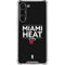 NBA Miami Heat Standard - Black Galaxy S23 Plus Clear Case