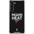 NBA Miami Heat Standard - Black Galaxy S23 Plus Clear Case