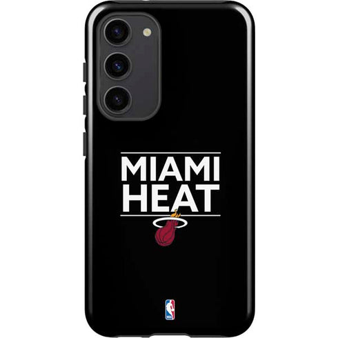 NBA Miami Heat Standard - Black Galaxy S23 Plus Pro Case