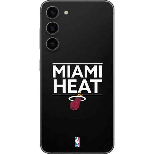 NBA Miami Heat Standard - Black Galaxy S23 Plus Skin