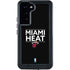 NBA Miami Heat Standard - Black Galaxy S23 Plus Waterproof Case