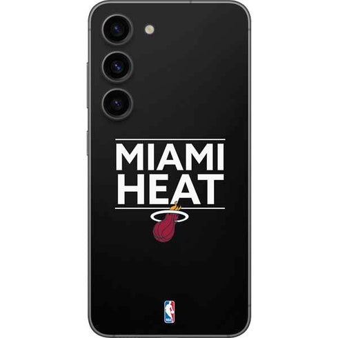 NBA Miami Heat Standard - Black Galaxy S23 Skin