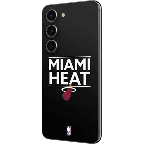 NBA Miami Heat Standard - Black Galaxy S23 Skin
