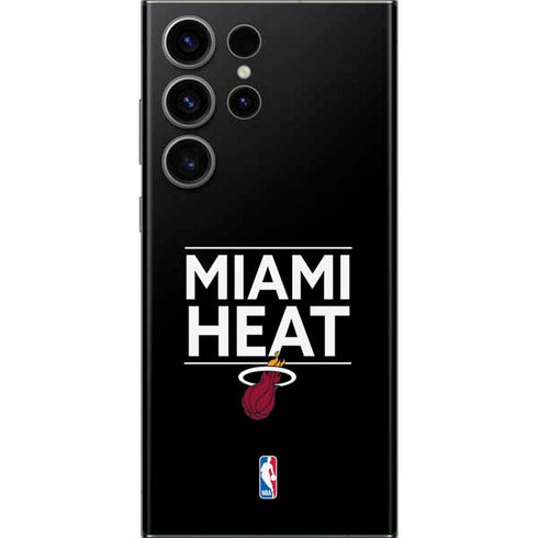 NBA Miami Heat Standard - Black Galaxy S23 Ultra Skin