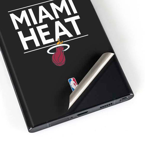 NBA Miami Heat Standard - Black Galaxy S23 Ultra Skin