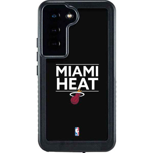 NBA Miami Heat Standard - Black Galaxy S23 Waterproof Case