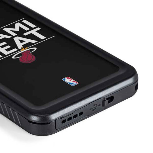 NBA Miami Heat Standard - Black Galaxy S23 Waterproof Case