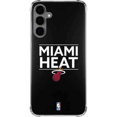 NBA Miami Heat Standard - Black Galaxy S24 Plus Clear Case