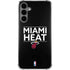 NBA Miami Heat Standard - Black Galaxy S24 Plus Clear Case