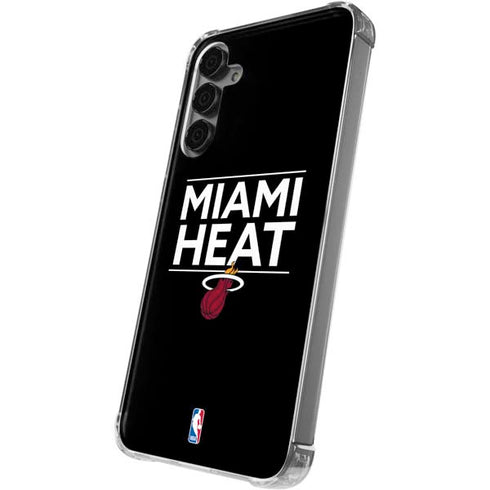 NBA Miami Heat Standard - Black Galaxy S24 Plus Clear Case