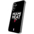 NBA Miami Heat Standard - Black Galaxy S24 Plus Clear Case