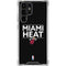 NBA Miami Heat Standard - Black Galaxy S24 Ultra Clear Case