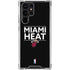 NBA Miami Heat Standard - Black Galaxy S24 Ultra Clear Case
