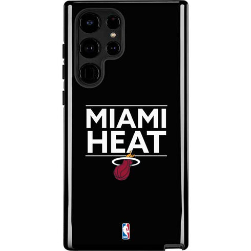 NBA Miami Heat Standard - Black Galaxy S24 Ultra Impact Case