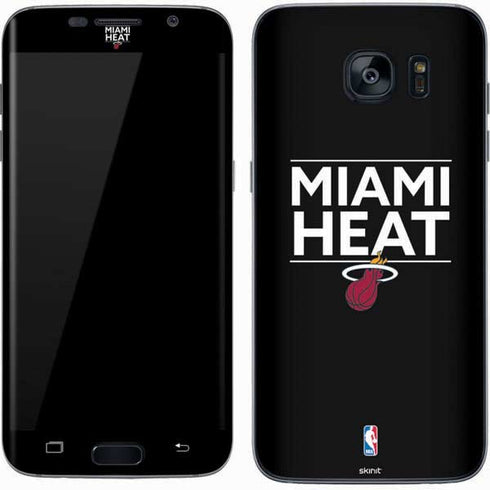 NBA Miami Heat Standard - Black Galaxy S7 Skin