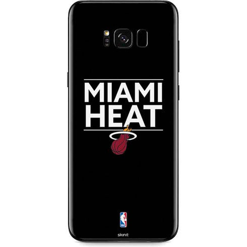 NBA Miami Heat Standard - Black Galaxy S8 Plus Skin