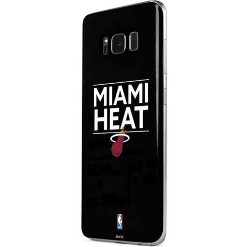 NBA Miami Heat Standard - Black Galaxy S8 Plus Skin