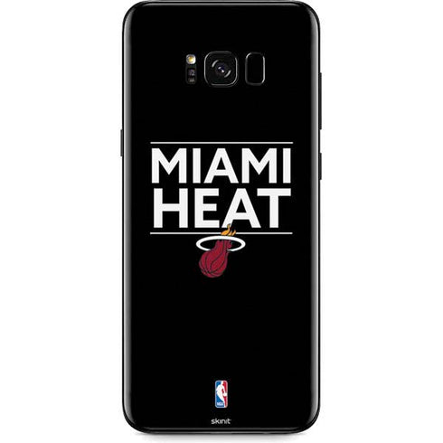 NBA Miami Heat Standard - Black Galaxy S8 Skin