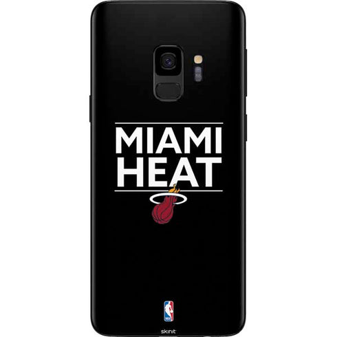 NBA Miami Heat Standard - Black Galaxy S9 Skin