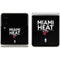 NBA Miami Heat Standard - Black Galaxy Z Flip3 5G Skin
