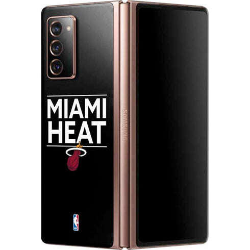 NBA Miami Heat Standard - Black Galaxy Z Fold2 5G Skin