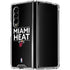 NBA Miami Heat Standard - Black Galaxy Z Fold4 5G Clear Case