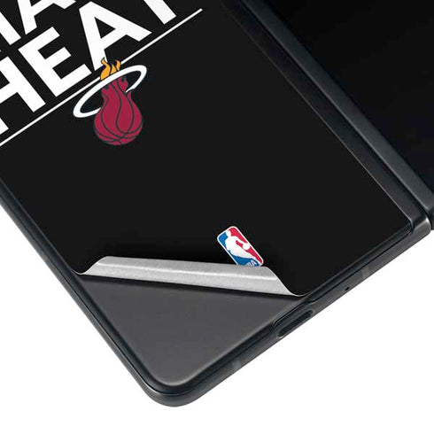 NBA Miami Heat Standard - Black Galaxy Z Fold4 5G Skin