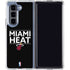 NBA Miami Heat Standard - Black Galaxy Z Fold5 5G Clear Case
