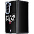 NBA Miami Heat Standard - Black Galaxy Z Fold5 5G Clear Case