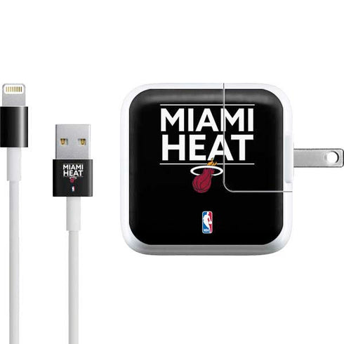NBA Miami Heat Standard - Black iPad Charger (10W USB) Skin